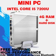 7e Gen Intel Core i5 7200U Computer Win10 Mini PC Max 3.1 GHz Sans Nuc HTPC Intel HD Graphics 620 Windows 10, Linux 4GB Memory
