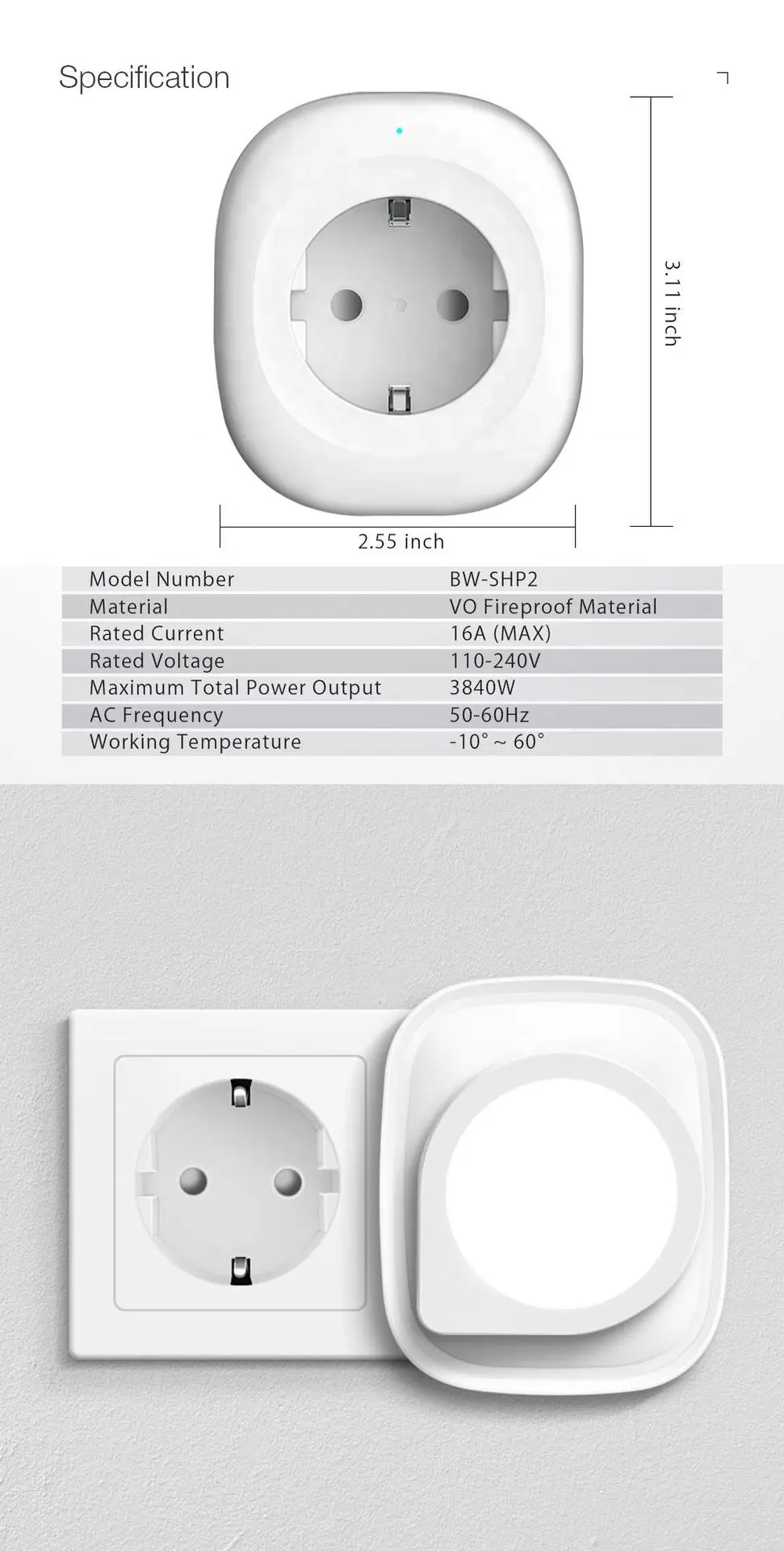 Tuya Graffiti smart plug Alexa/Google Voice Timing английская Розетка wifi