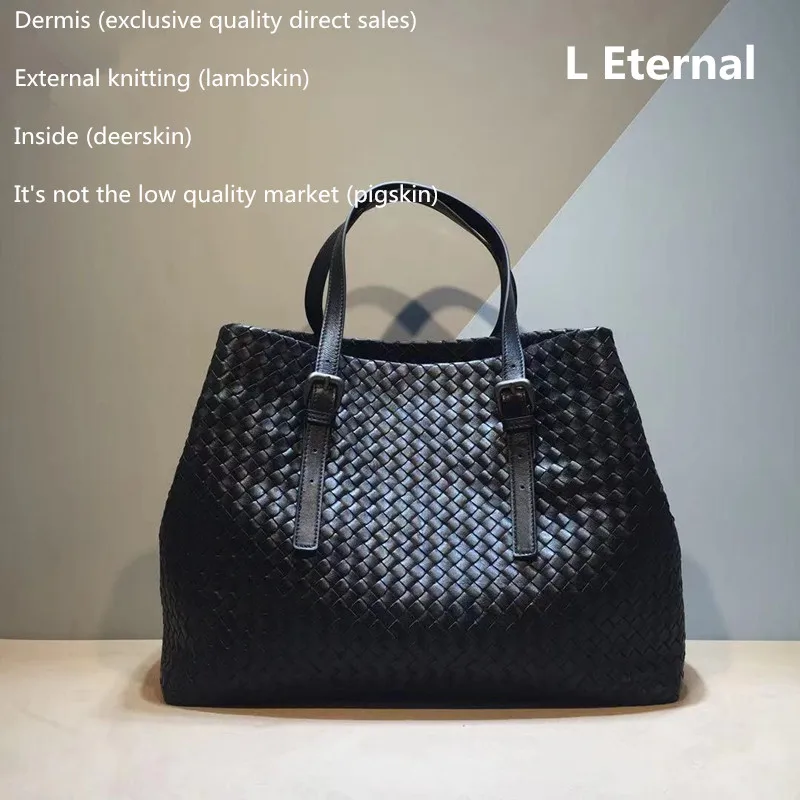 Bolsa de Couro Pele de Carneiro Interna e Externa Alças de Ombro de Alta Bolsa de Compras Mulher Tecido Genuíno Derme Ajustável Capacidade