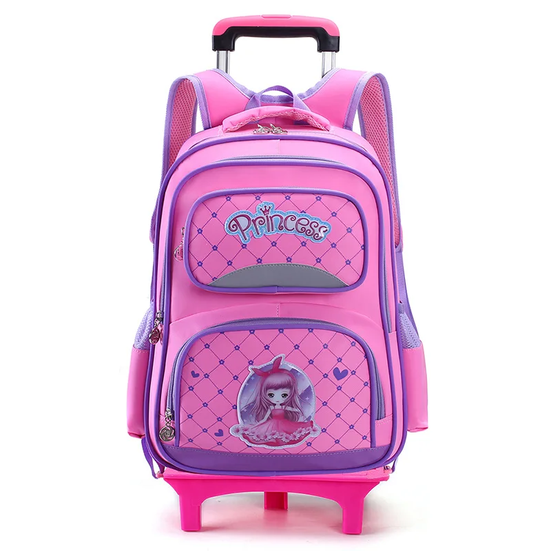Children Trolley School Bags For Grils princess Wheeled school Backpack School Bag Kids Wheel Schoolbag Student Backpacks Bags Children Trolley School Bags For Grils princess Wheeled school Backpack School Bag Kids Wheel Schoolbag Student Backpacks Bags