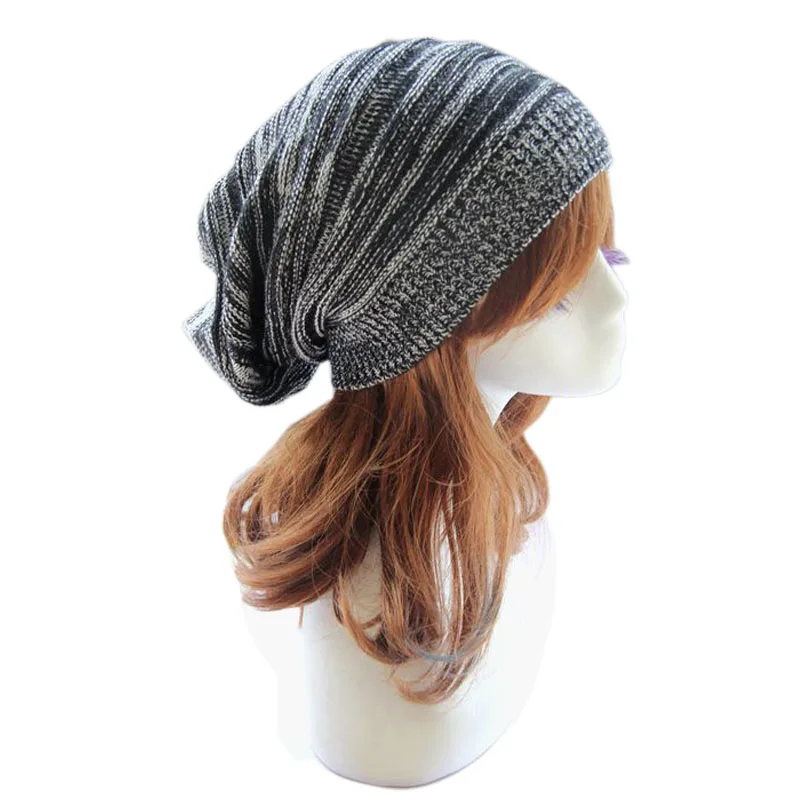 

Hat Female Winter 2016 Unisex Men Knit Baggy Beanie Beret Winter Warm Oversized Women Cap Hat