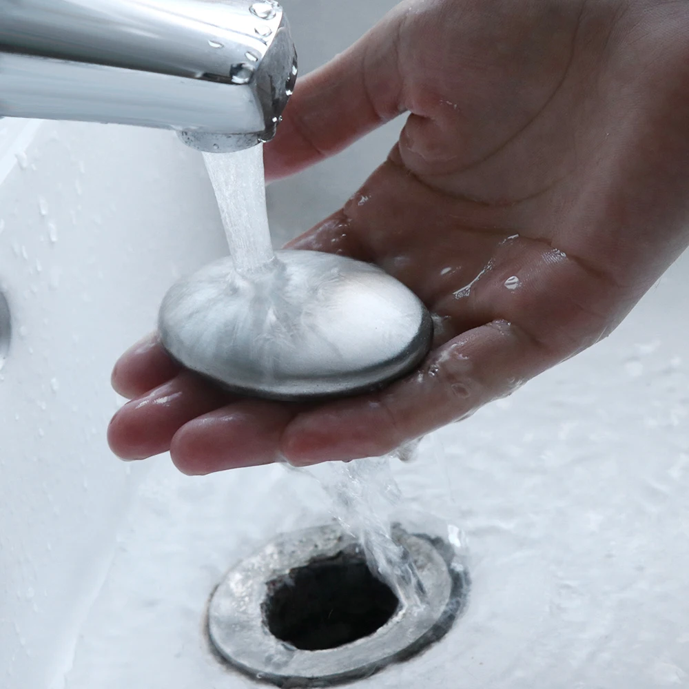 1pc Chef Soap Stainless Steel Soap Hand Odor Remover Bar Magic Soap