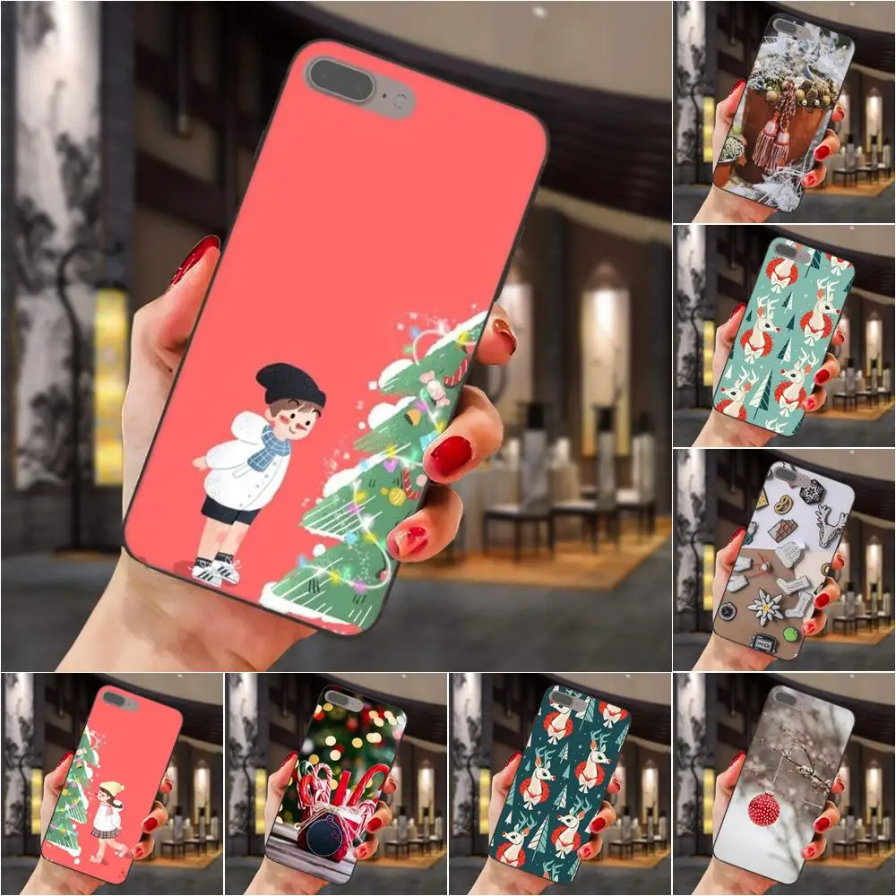 

Lovely Christmas New Year Design For Huawei Honor 5A 6A 6C 7A 7C 7X 8A 8C 8X 9 10 P8 P9 P10 P20 P30 Mini Lite Plus