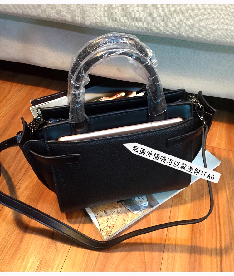 Женские сумки на плечо из натуральной кожи, черная сумка через плечо, роскошные сумки, женские сумки, дизайнерские сумки Bolsa Feminina