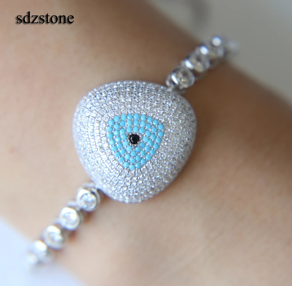 New blue evil eyes bracelet Charms Bracelets for girl women top quality