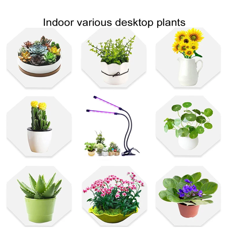 Completo de Luz Usb para Mudas Yabstrip Crescer Espectro Indoor Jardim Plantas Flor Hidroponia Tenda Caixa Phyto Lâmpadas Led 5v 13 Luzes e Iluminação