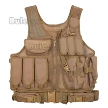 Мужской охотничий Регулируемый жилет Molle тактический Пейнтбол Военный Спецназ штурмовой стрельбы сетчатый жилет с пистолетной Кобурой