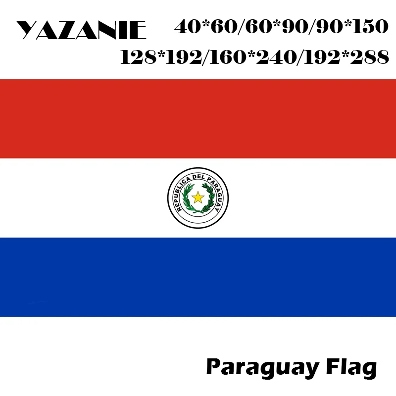 Большие парагвайские флаги и баннеры yazdy 40*60 см/60*90 см/90*150 см/120*180 см логотип