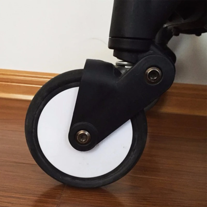 2 Pieces BBZ Pram Baby Strollers Front Wheels Pushchair Back Rubber