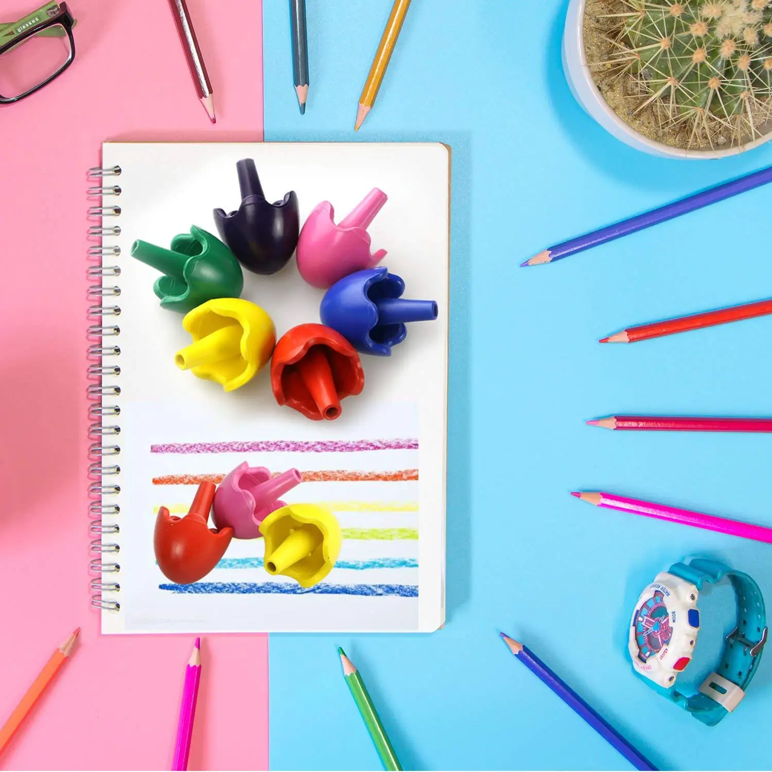 Яйцо для росписи карандаши Pill Shaped карандаши для малышей карандаши для краски Красочные палочки игрушки (9 цветов)