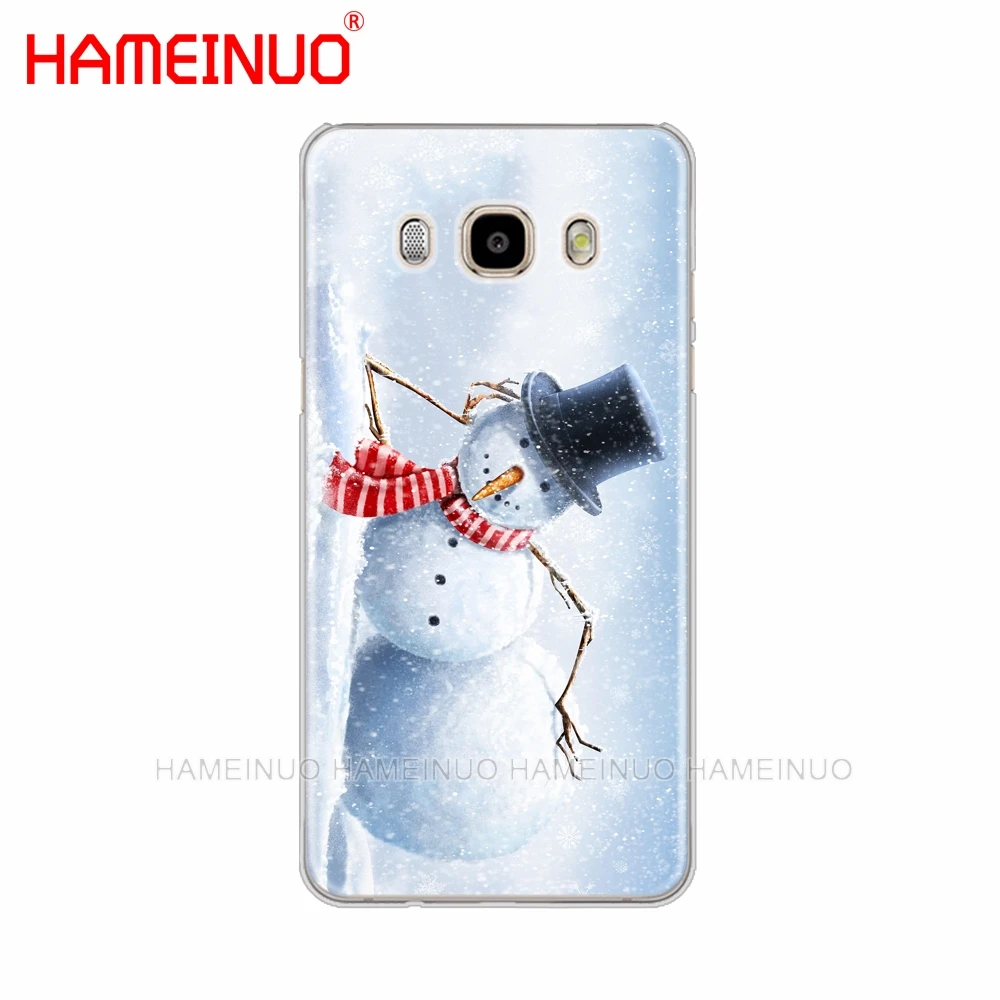 HAMEINUO Рождественский милый снеговик Снежинка чехол для телефона для samsung Galaxy J1 J2 J3 J5 J7 MINI ACE prime - Цвет: 43218