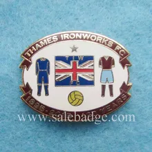 Пользовательские металлические футбольная команда булавки сувенир значок Великобритании коллекция