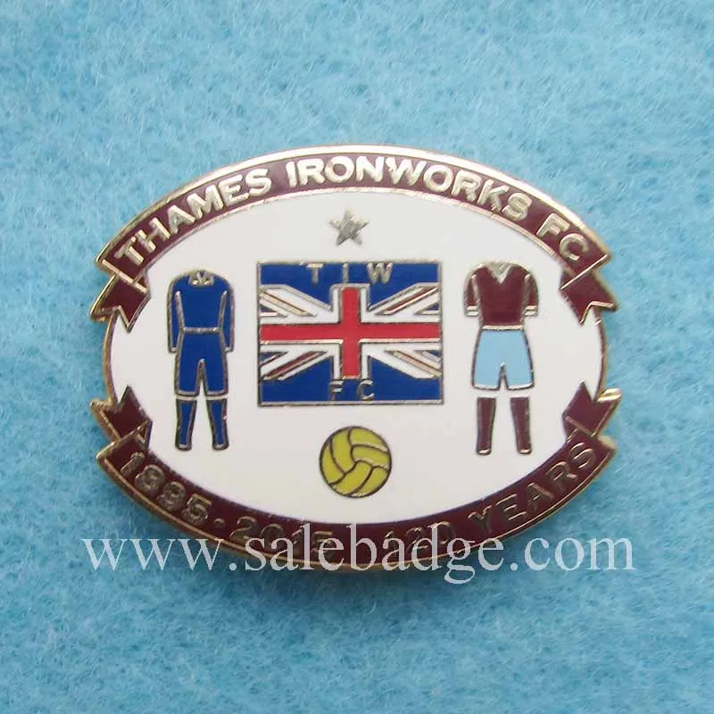 Custom Metal Football Team Pins Souvenir Badge UK Collectionin Badges