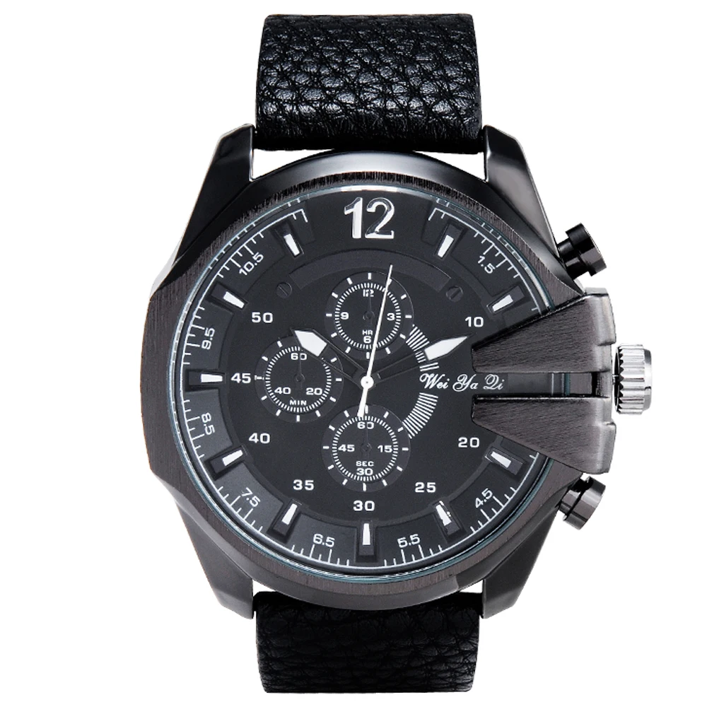 top luxury brand weiyaqi quartz watches for men dz style military watch free shipping (2)
