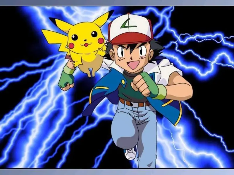 

High Quality children Pokemon Ash Ketchum Trainer Cosplay Costume boys Jacket Gloves Hat Ash Ketchum Costume for kids