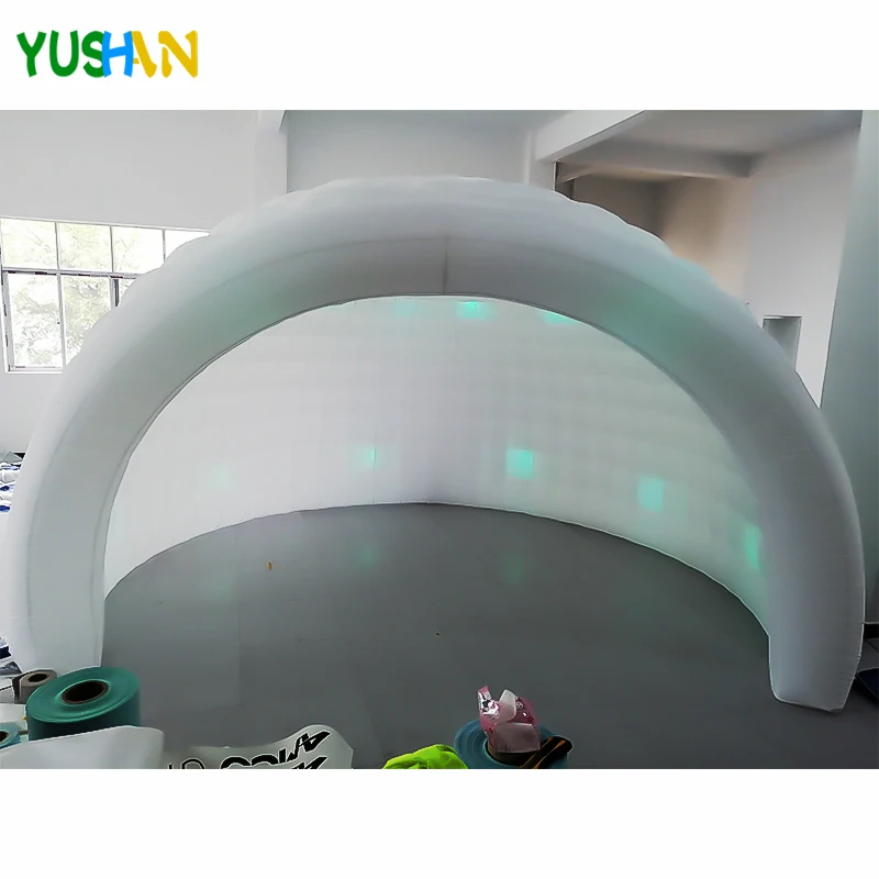 

Brightly Dome Tent Photo booth Backdrop with Inner air blower and LED Bulbs lights Portable Dome for Wedding,Event Decorations