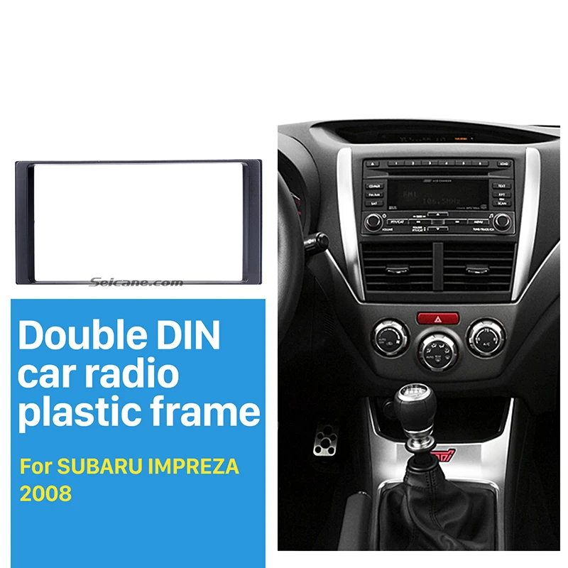 Car Dash Radio Fascia Double 2 Din Panneau pour Subaru Forester Impreza XV