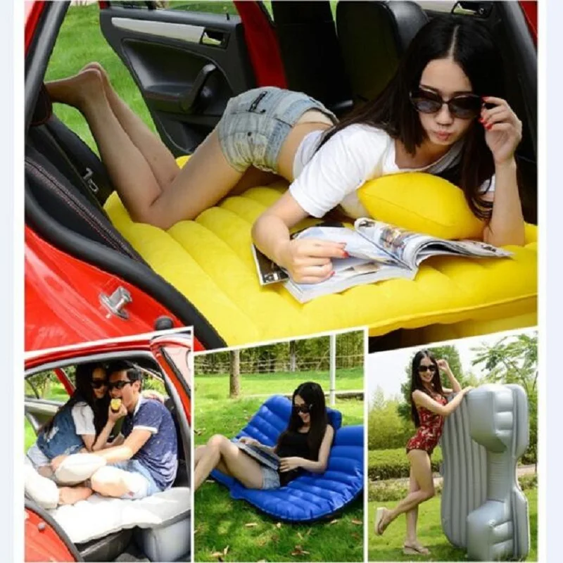 

Offroad Travel Camping Inflatable car bed Inflatable outdoor sofa thicken air mattress Car rear Seat camas de acampamento
