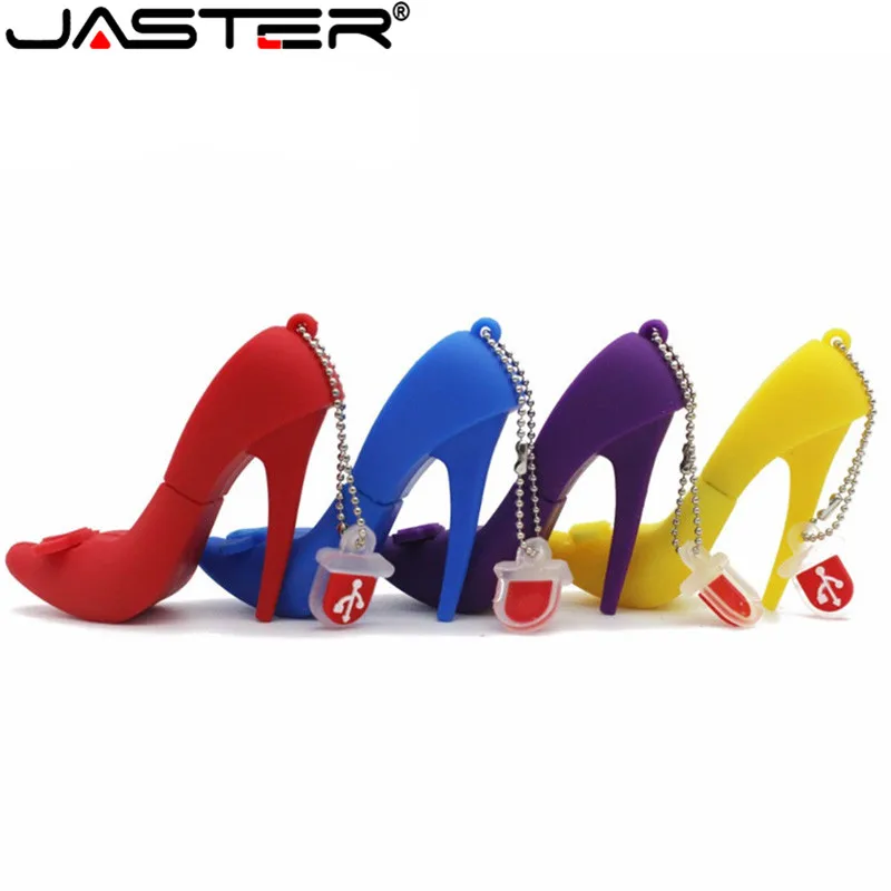 

JASTER High-heeled shoes USB Flash Drive Memory U Disk 16GB 32GB 64GB Stick Gift Pendrive USB Creativo Gift for lady pen drive