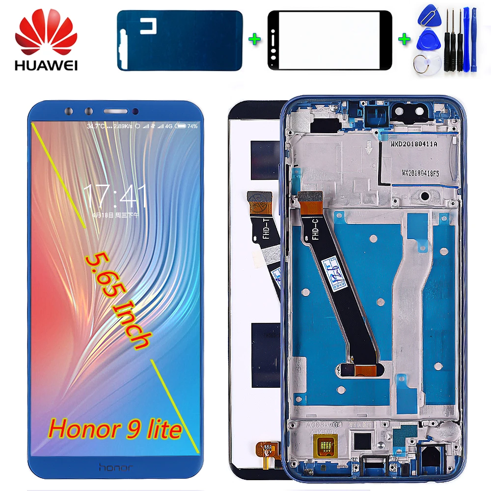 

Huawei LCD Display For Huawei Honor 9 Lite 5.65 inch Touch Screen Digitizer Assembly Honor 9 Youth Frame Free Tools