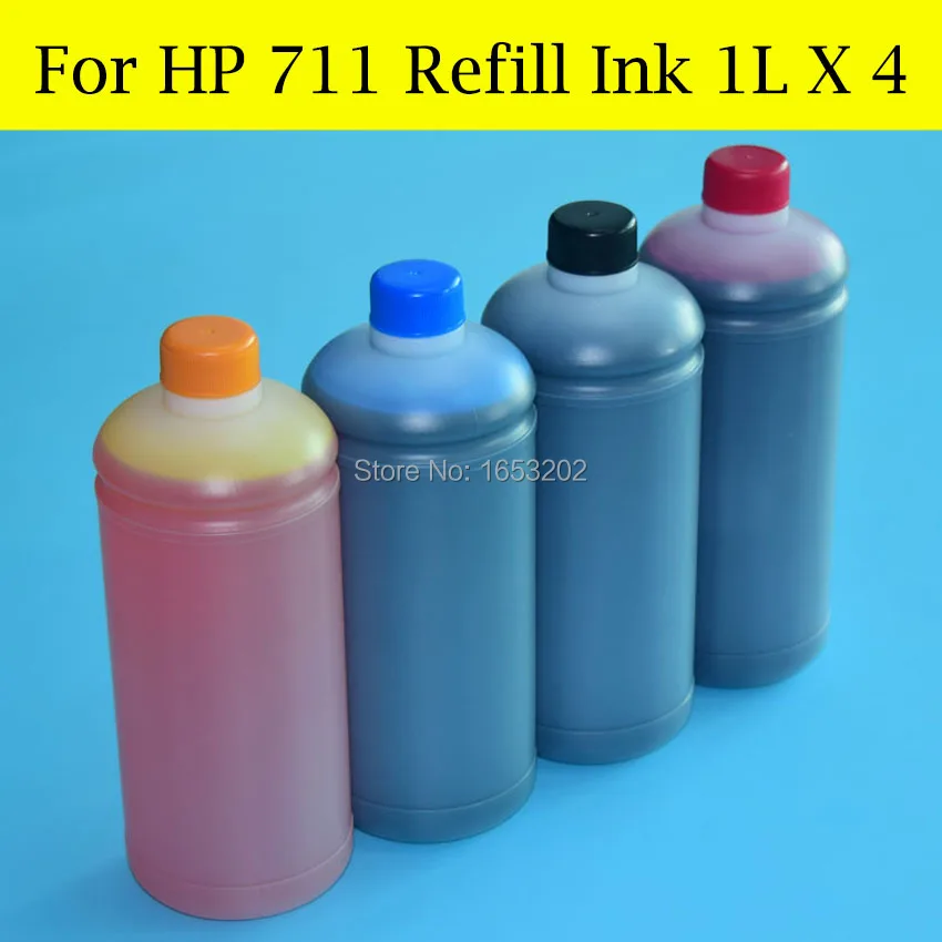 For HP 711 T520 T120 Refill Ink 1LX4 2