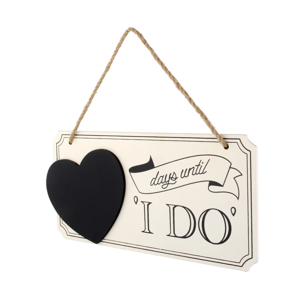

Small Chalkboard Sign Plaque Days Until I Do Wedding Bride Gift