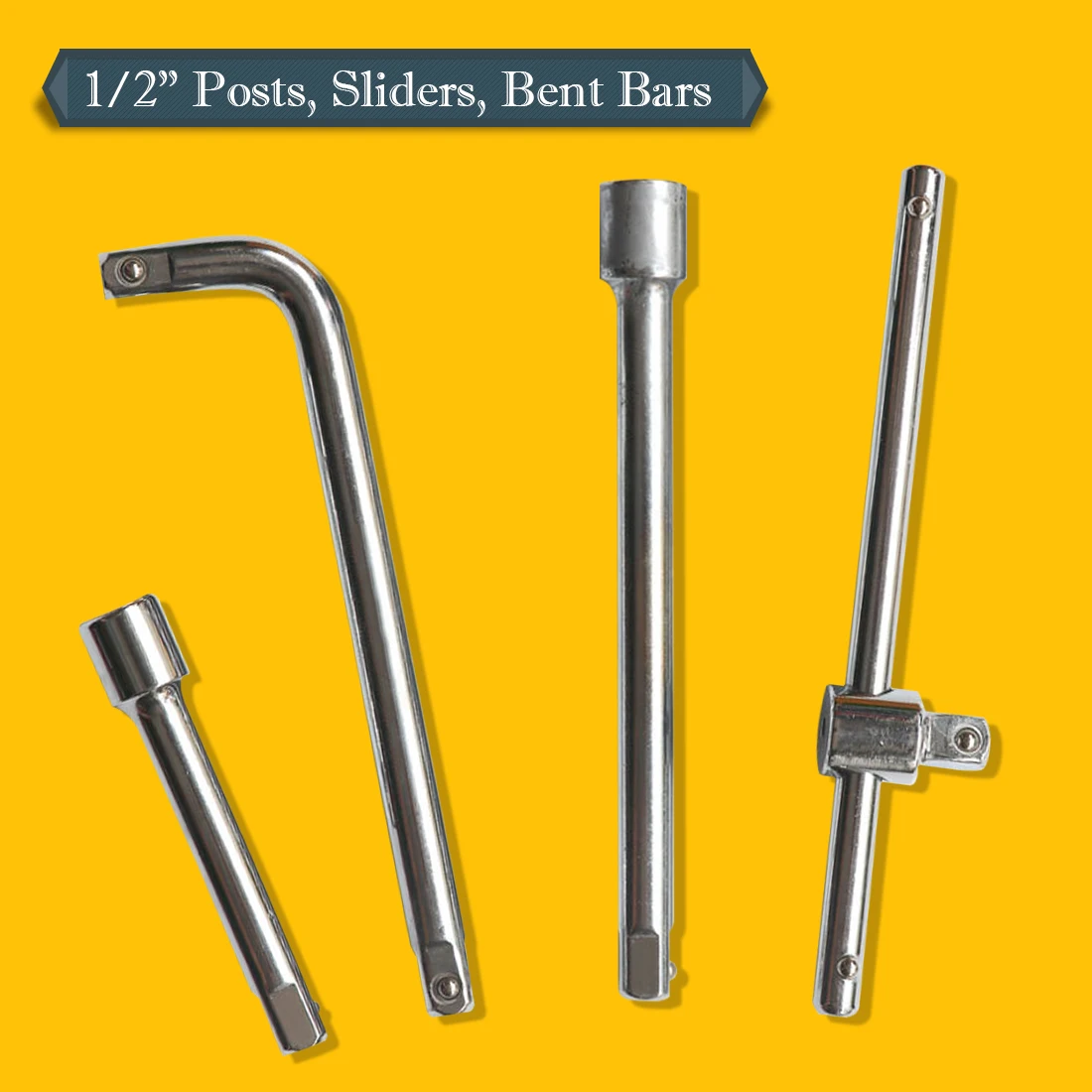 

1/2" 115-210mm Extension Socket Drive Extension Bar Socket Spark Plug Removing Drive Tool 45 # Steel Hand Tool