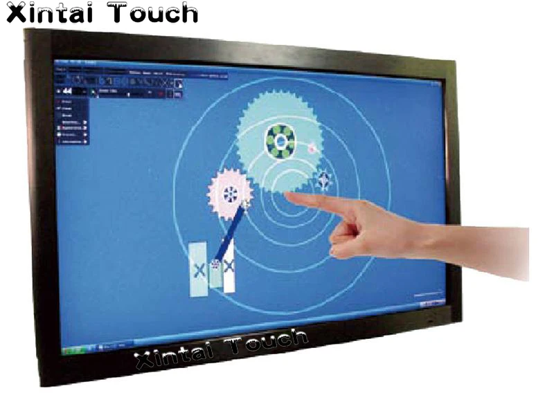 

Free Shipping! Xintai Touch 65" multi IR touch screen overlay 10 20points Infrared touch panel frame, driver free, plug and play