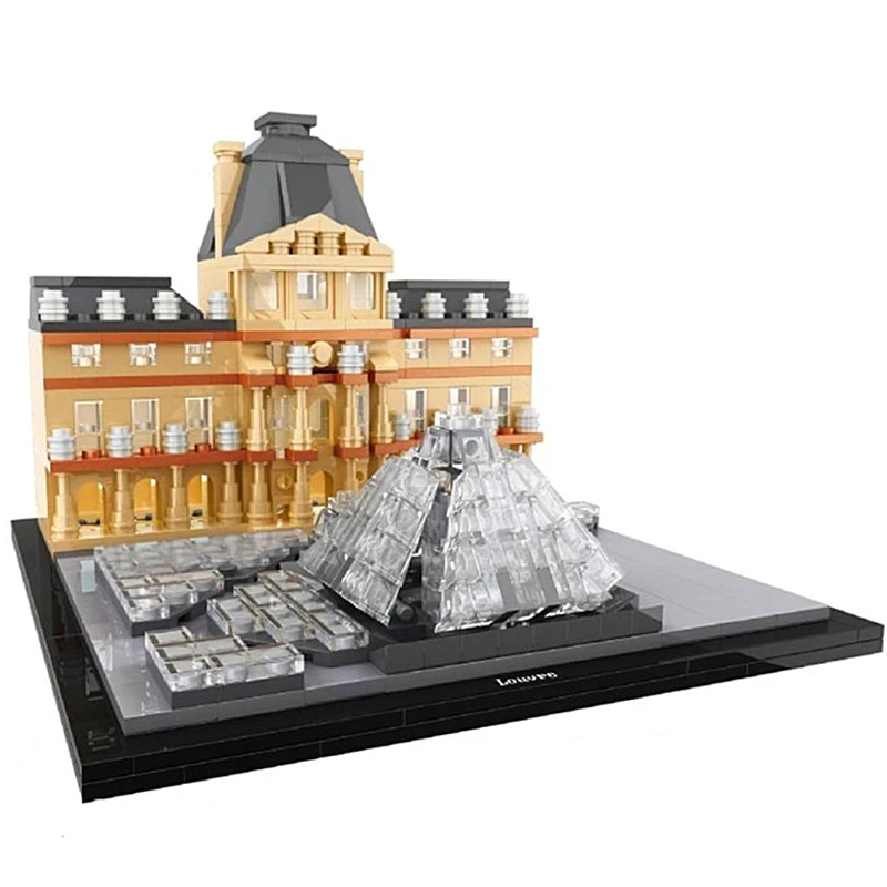 

Architecture Louvre Skyline Collection Building Blocks Kit City Bricks Classic Gift Model Kids Toys Compatible Legoings