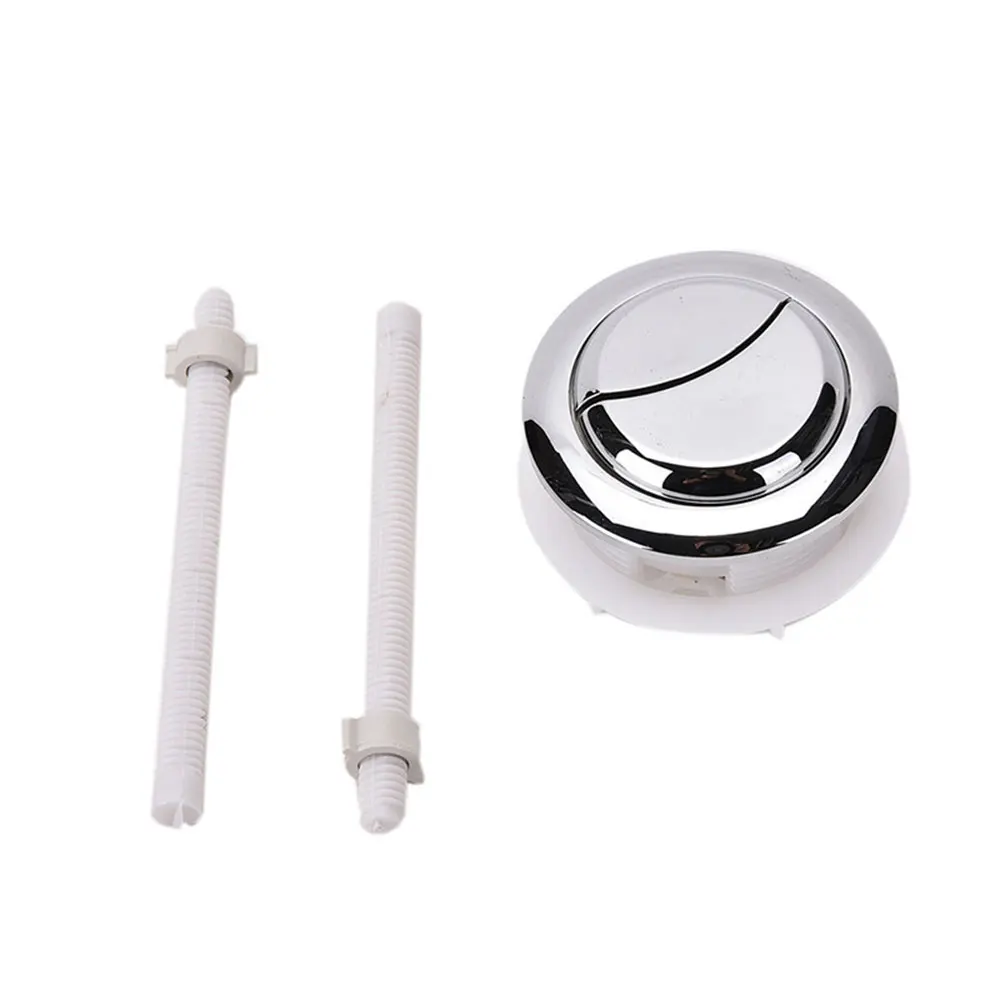 

38mm Toilet Dual Flush Round Head Push Button Electroplating Water Tank Valve