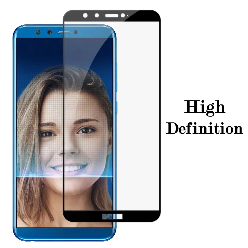 Полное защитное закаленное стекло для Huawei Honor 9 9i V9 P9 Lite mini 2019 Plus Y9 2018 glas 9H Защитная