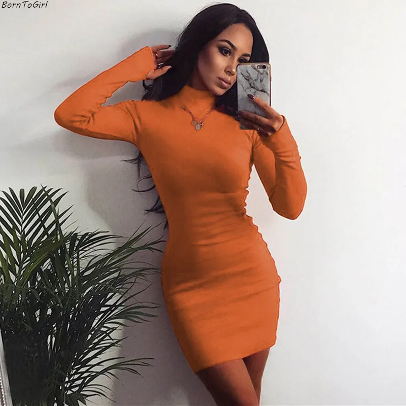 Женское облегающее платье BornToGirl винтажное черное оранжевое хаки желтое