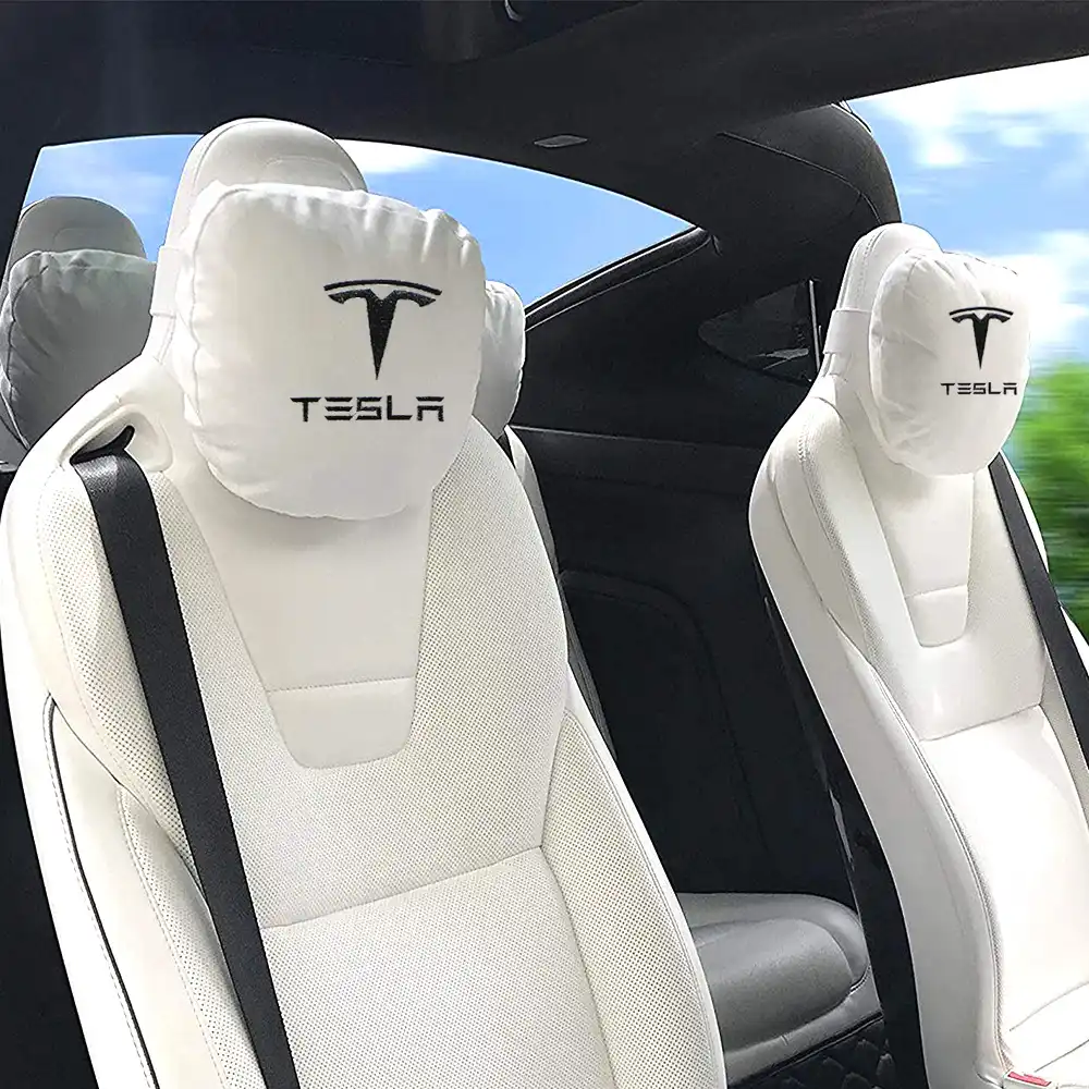2021 New Car Seat Headrest Breathable Neck Pillow Head Support Neck Travel Pillow Compatible For Tesla Model S Model X Model 3 Neck Pillow Aliexpress