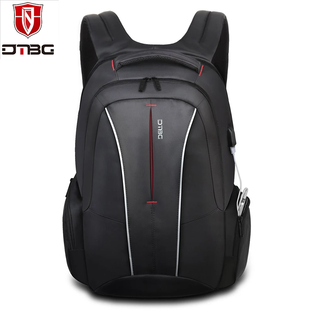 

DTBG Computer Notebook Backpack 17 Inch with USB Charging Port Anti-theft Solid Pockets Laptop Travel Backpacks for Men Women