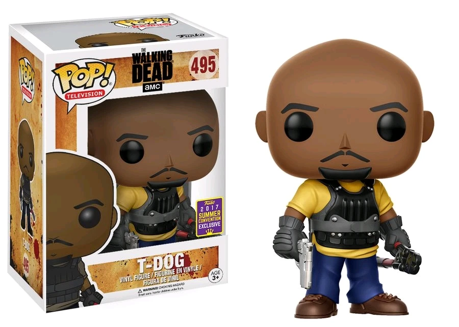 2017 Лето Con эксклюзивный &amp SDCC стикер Funko pop Walking Dead - T-Dog официальная виниловая