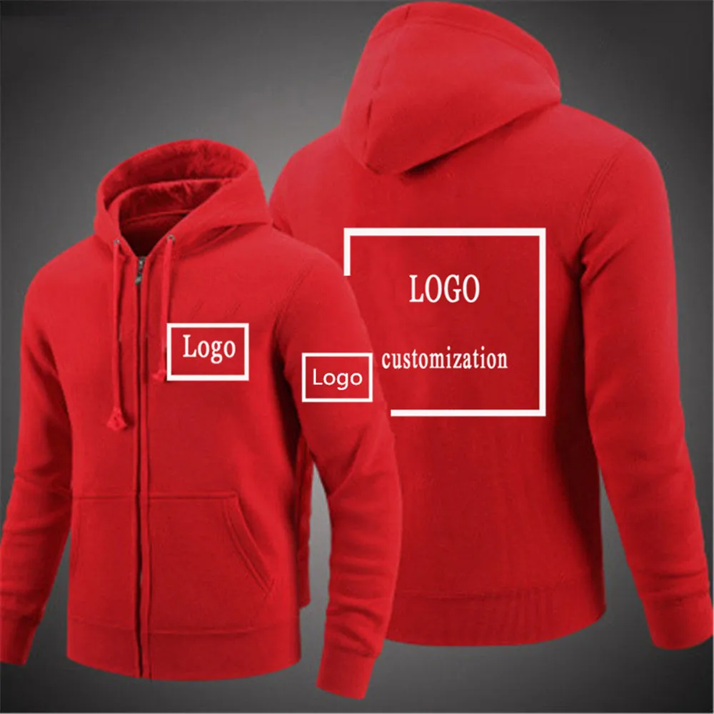 Kinggo Customized Man with Hood Bag Lexus Car Logo Comfortable Zipper Sweaters