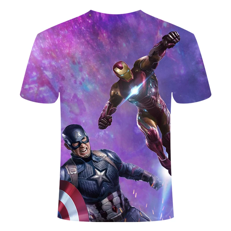 2019New design t shirt men/women marvel Avengers Endgame 3D print t-shirts Short sleeve Harajuku style tshirt tops Asian size6XL