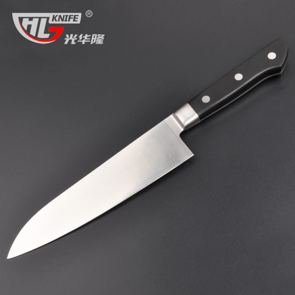 

2017 fashion 7inch santoku Knives for kitchen high carbon steel faca chef cuchillos de cocina