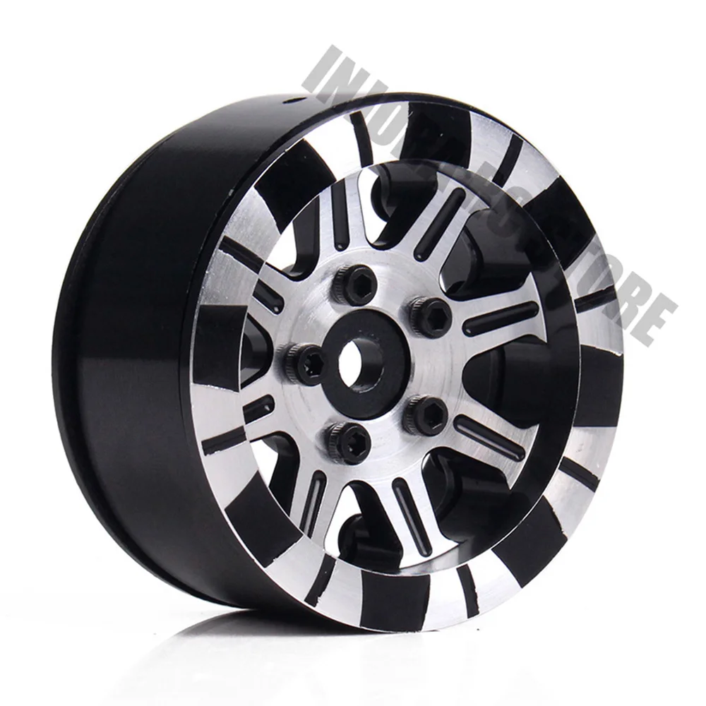 

4PCS 1/10 RC Rock Crawler Metal Alloy 1.9" BEADLOCK Wheel Rim for 1:10 Traxxas TRX-4 Axial SCX10 Tamiya CC01 D90 Wheel Hex