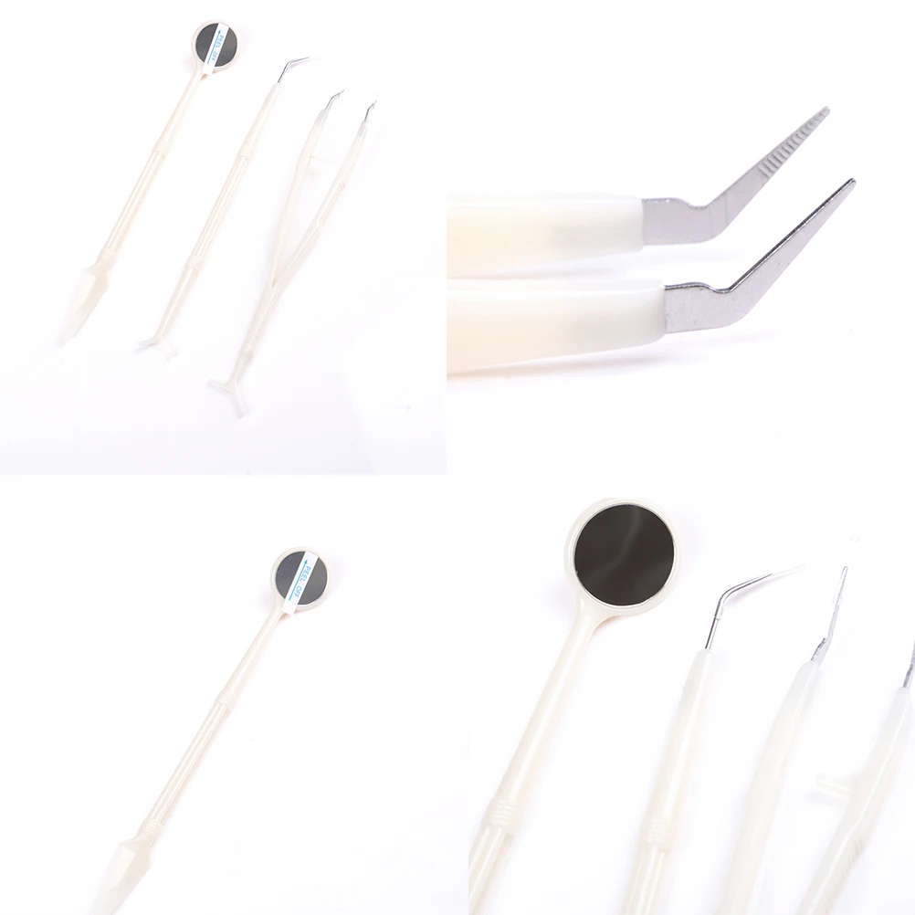 3Pcs/Set Dental Mirror Tool Dentist For Teeth Cleaning Inspection