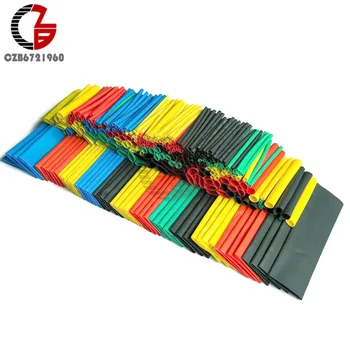 

127/140/164/328/530Pcs Assorted Polyolefin Heat Shrink Tubing 2:1 Halogen-Free Tube Cable Sleeves Wrap Wire Heat Shrink Tube