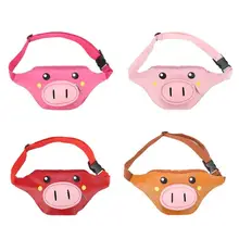 Милая Детская поясная сумка, новинка года, модный мультяшный мешок со свиньей поясной ремень, пояс для денег, милая детская поясная сумка