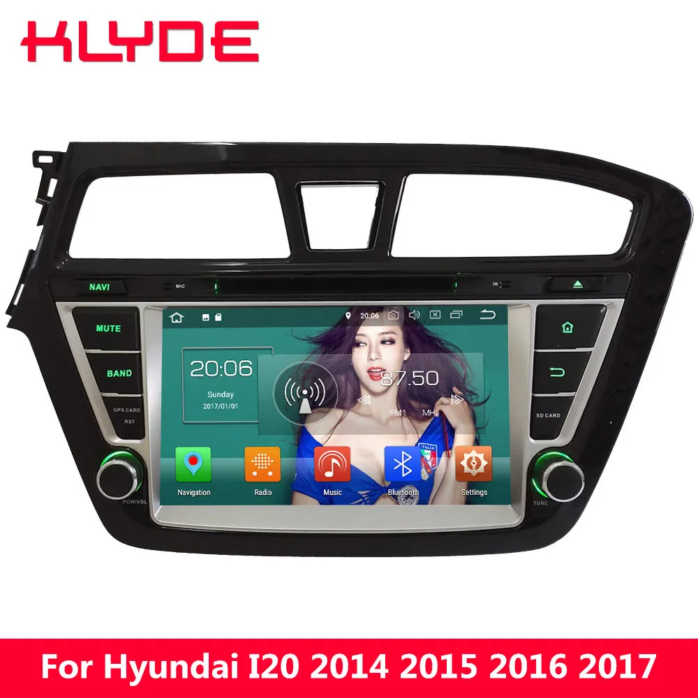 

KLYDE 8" 4G WIFI Octa Core PX5 Android 8.0 4GB RAM 32GB ROM BT Car DVD Multimedia Player For Hyundai I20 2014 2015 2016 2017 LHD