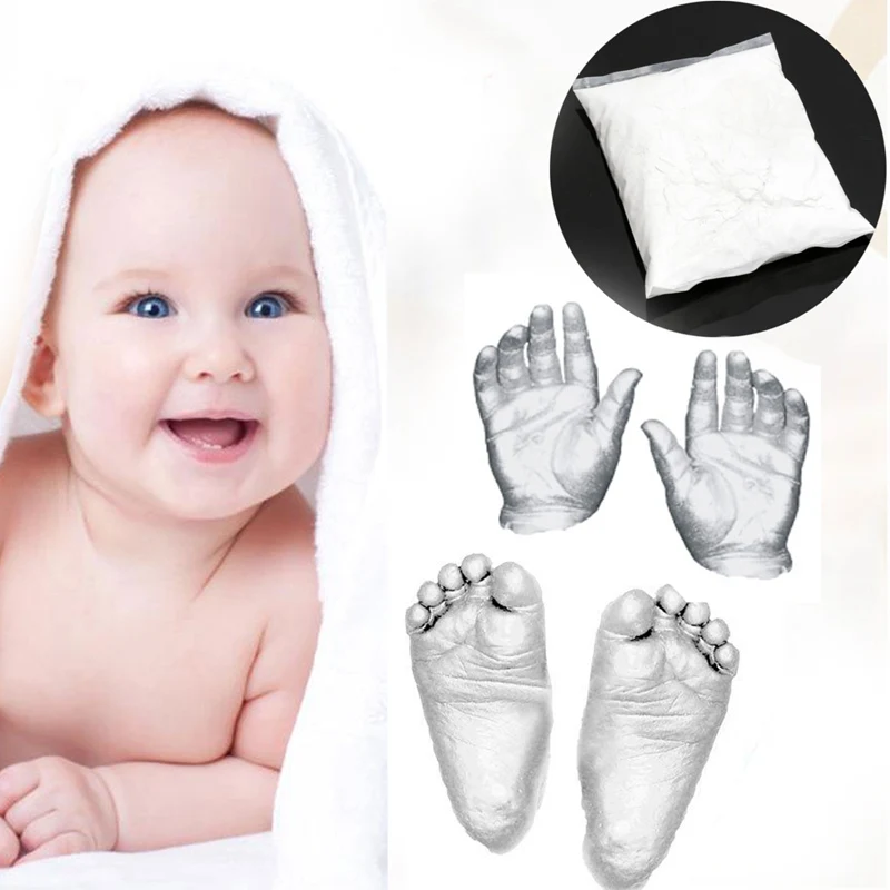 Buy 1 Set 3D Plaster Handprints Footprints Baby Hand