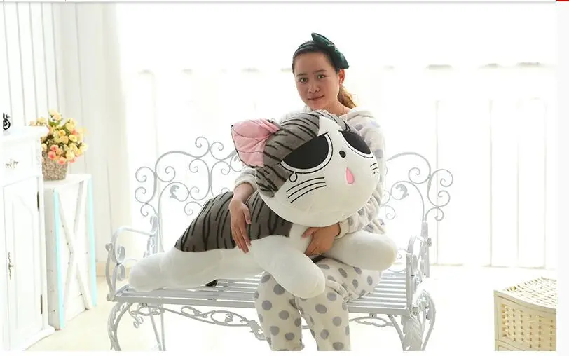 super large plush sad Cheese cat toy big cry Cheese cat doll gift about 120cm