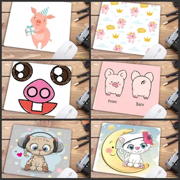 

Mairuige Big Promotion Notbook Computer Mousepad Pink Pig and Cat Animal Mouse Pad Gamer Play Mats Small Size for 180*220*2mm