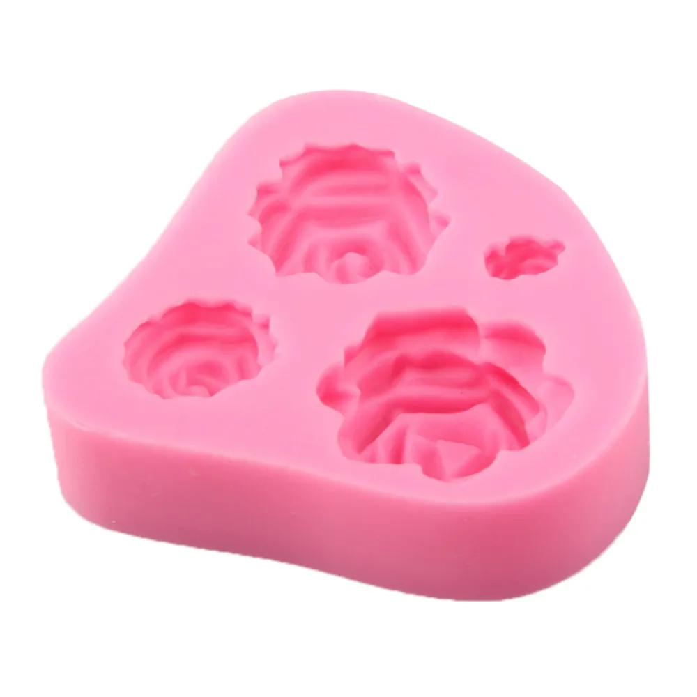 

Silicone Cake Mold Rose Sugar Molds Bake DIY Tools Soft Clay Handmade Soap Mold