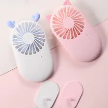 Портативный usb-мини ручной вентилятор офисный милый вентилятор с кронштейном
