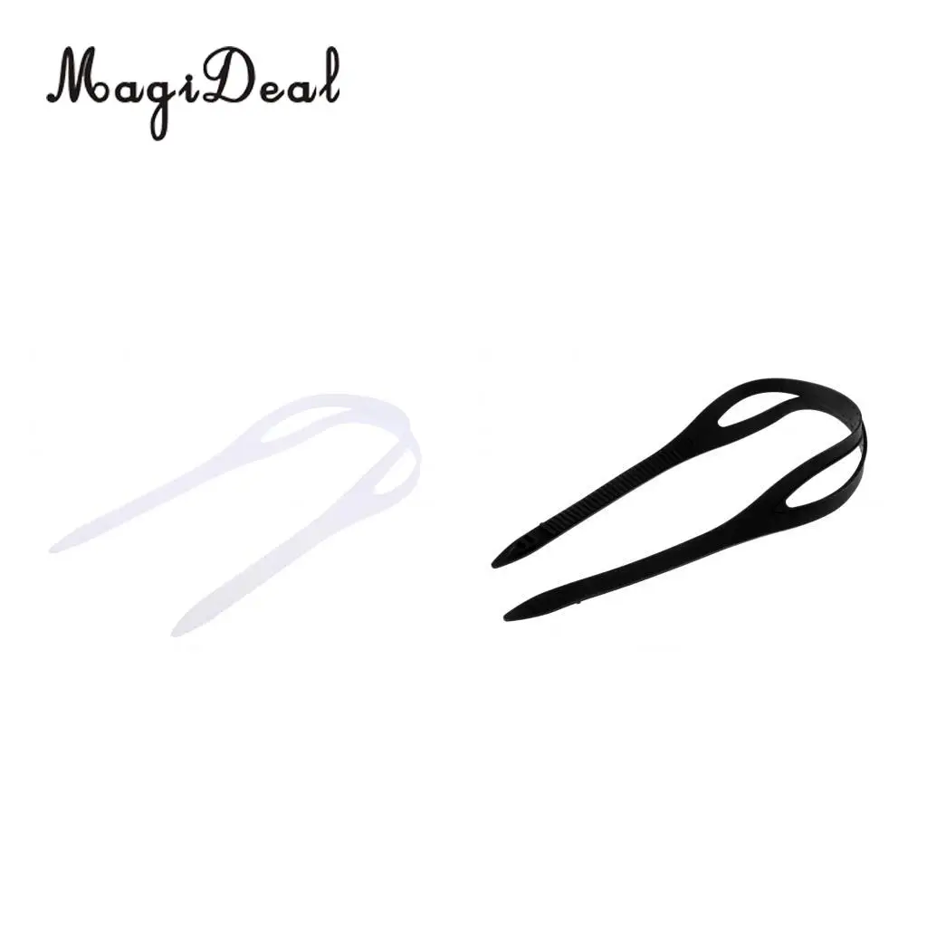 MagiDeal Set 2 Durable Clear Black Silicone Strap Head Band Universal fits Water Sports Swimming Goggles Swim Eyewear Glasses 