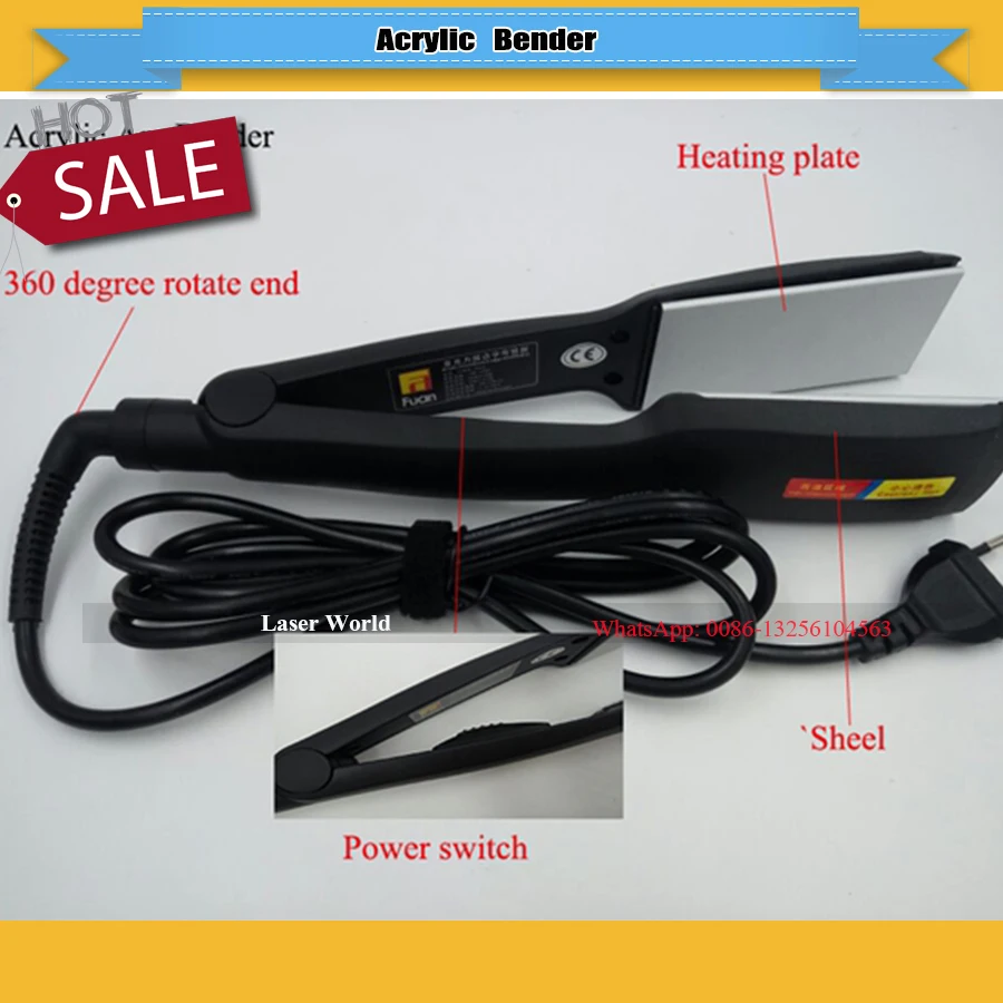 

NEW acrylic word around edge tool Electric bending tool acrylic luminous characters acrylic bender tool one set